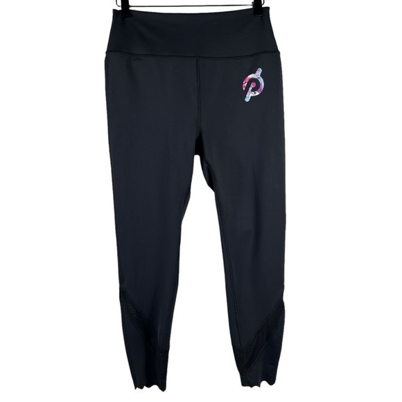 Peloton Pants - Peloton Women's Move Scalloped Hem High Rise Crop Leggings Black Size L HO121